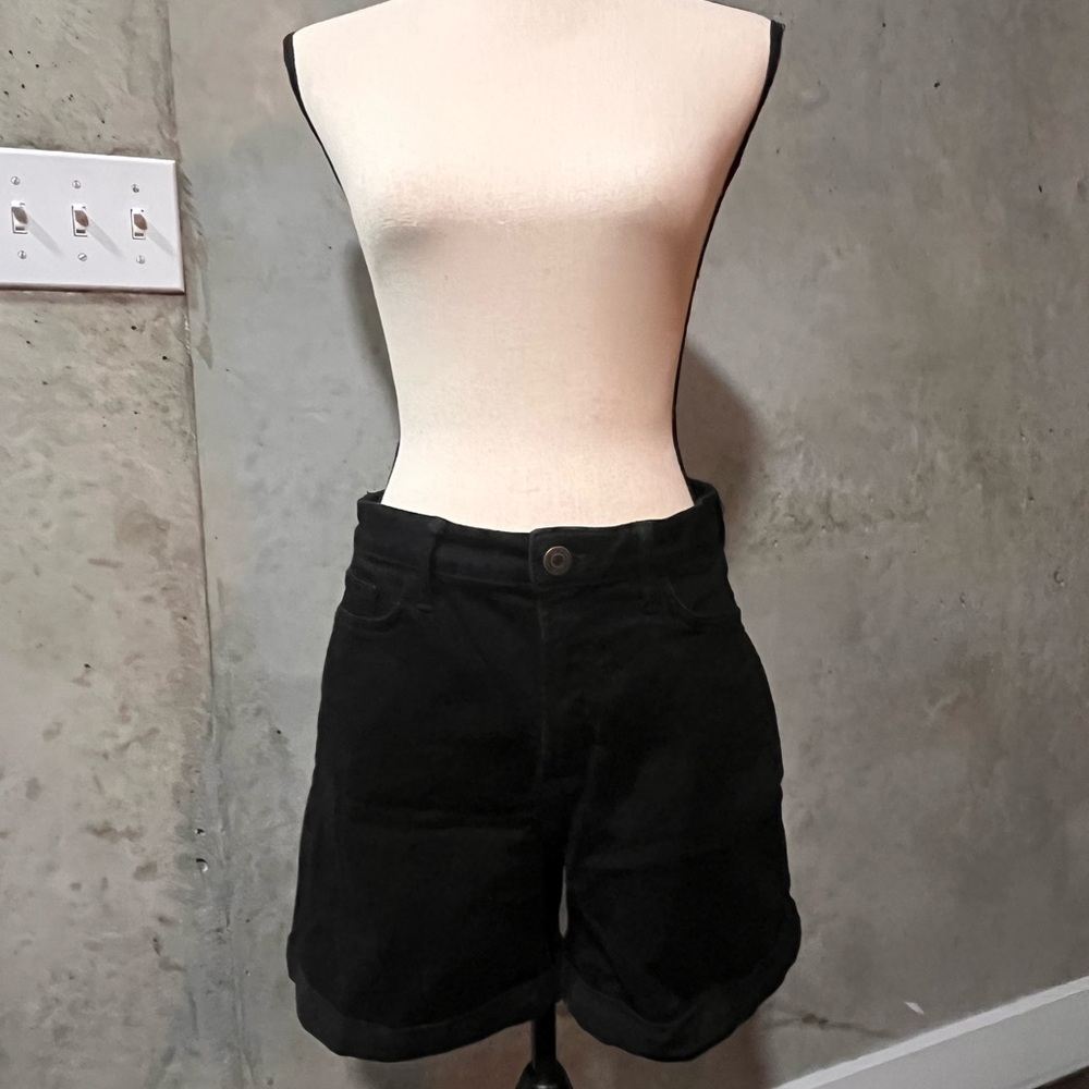 LC Lauren Conrad Black Denim Jean Shorts